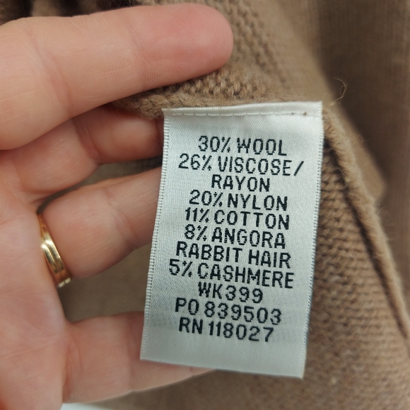 Boden Wool Cashmere Blend Brown Floral Cardigan - Picture 4 of 6